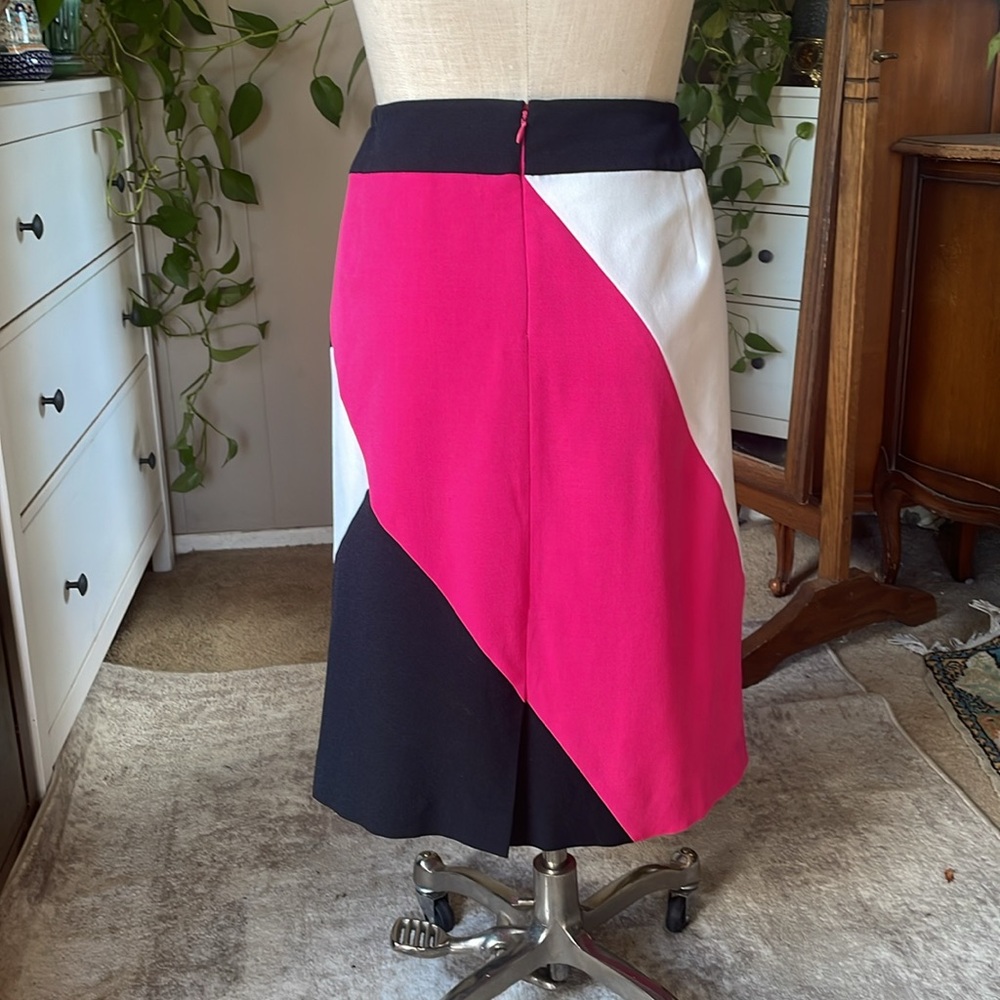 Skirt Retro 80s Color Block, Plus Size 20w - image 2